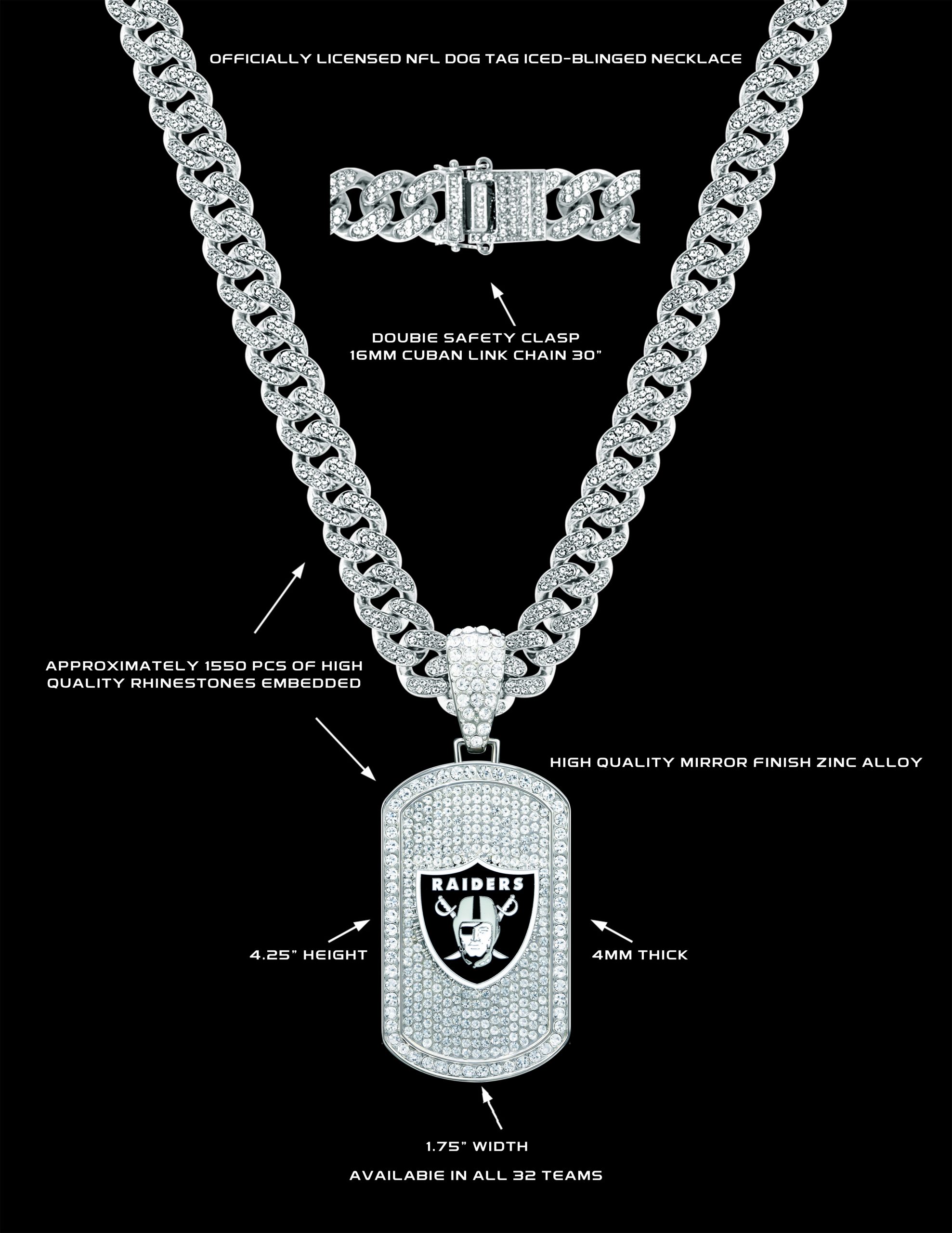 LV Raiders Tag Necklace - Craze Fashion