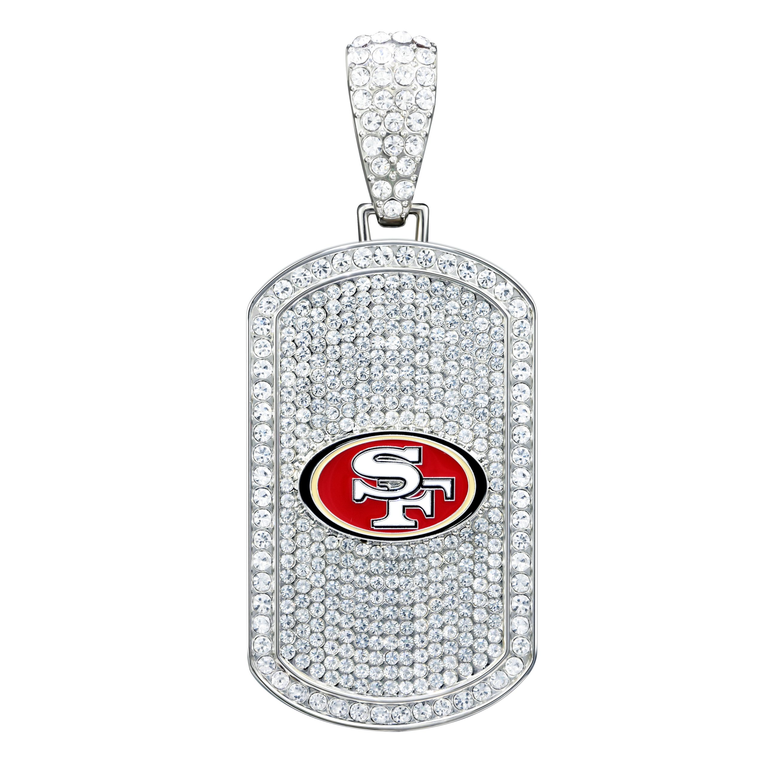 Bling Dog-Tag Necklace – San Francisco 49ers – Simran International
